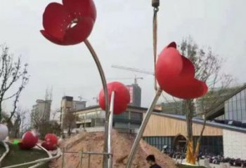 广场花朵雕塑