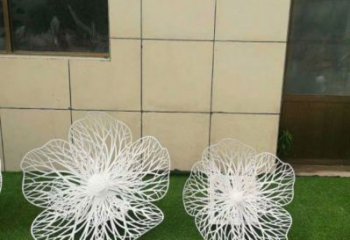 金属花朵雕塑指用，户外摆放，镂空花朵雕塑通用