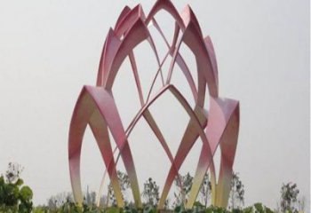 花朵雕塑展品，街头雕塑，地产郁金香花朵雕塑供需