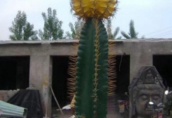 仙人棒雕塑订做，街道标识，仿真仙人棒雕塑定做厂家
