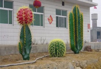 仙人棒雕塑精选，公园雕塑，仿真仙人棒雕塑厂家