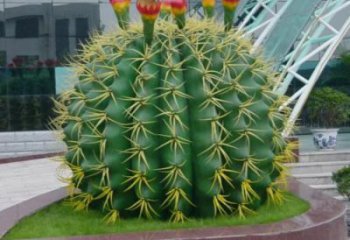 商场仙人球雕塑