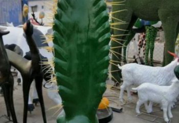 公园仙人掌雕塑