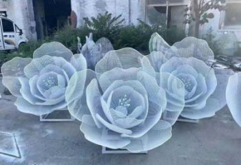 牡丹花雕塑精选，欧式风格，门口镂空牡丹花雕塑选定