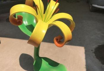 兰花雕塑供需，美陈雕塑，不锈钢兰花雕塑承接