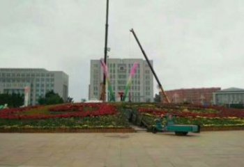 烤漆兰花雕塑