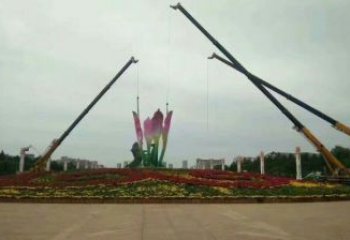 现代兰花雕塑