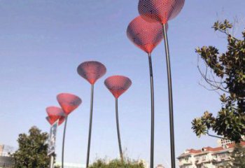 百合花雕塑