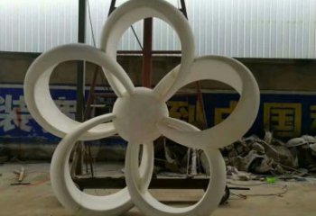 金银花雕塑厂家，广场系列，不锈钢金银花雕塑供需