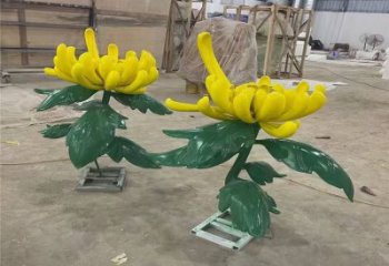 菊花雕塑观赏型，街景小品，菊花雕塑常用