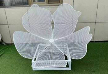 梨花雕塑常用，景观概念，不锈钢梨花雕塑摆件供求
