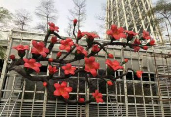 梧桐花雕塑通用，陆地摆件，各类梧桐花雕塑点击