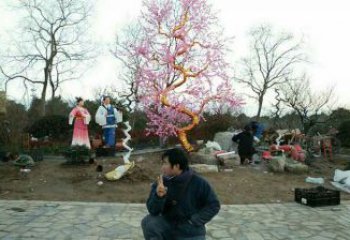 梧桐花雕塑制造厂家，欧式风格，梧桐花雕塑供给