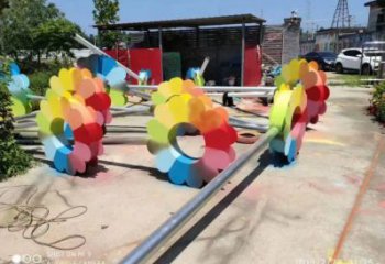 杏花雕塑定价，烤漆工艺，不锈钢杏花雕塑制作厂家