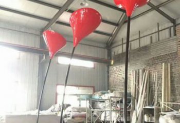 郁金香雕塑常用，景观摆件，不锈钢郁金香雕塑厂家