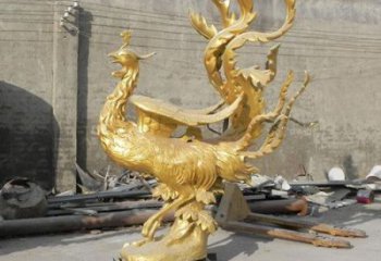 孔雀雕塑订做，景区案例，艺术铜孔雀雕塑定制厂家