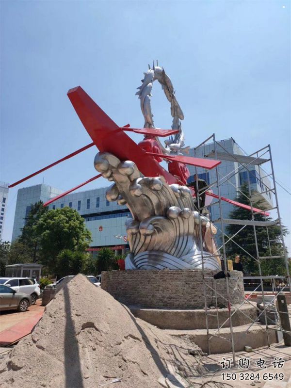 海浪纹雕塑制作,城市装饰,不锈钢海浪纹雕塑标准 海浪纹雕塑制作,城市装饰,不锈钢海浪纹雕塑标准