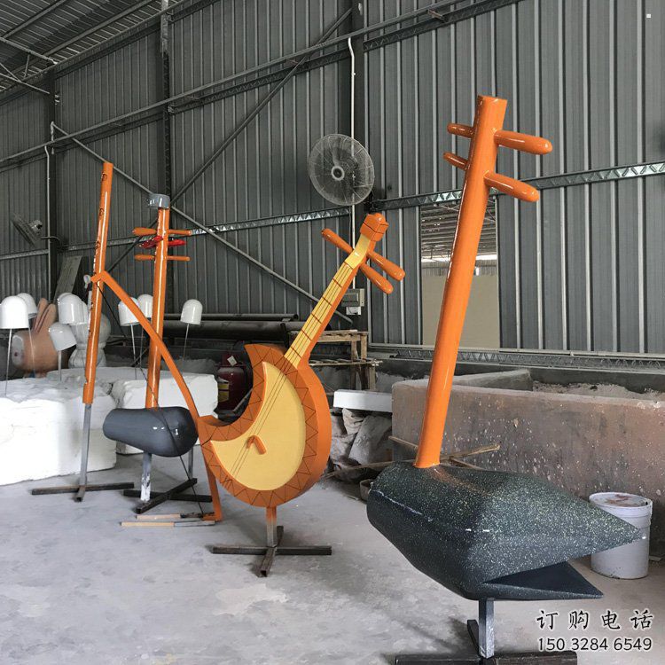 二胡雕塑精品，景观雕塑，不锈钢二胡雕塑生产商