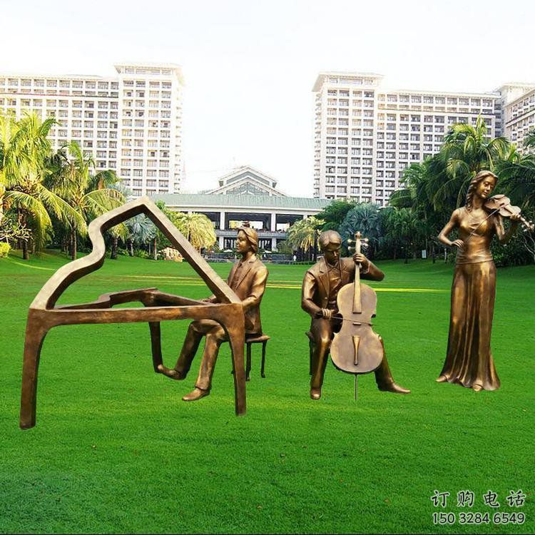现代钢琴雕塑