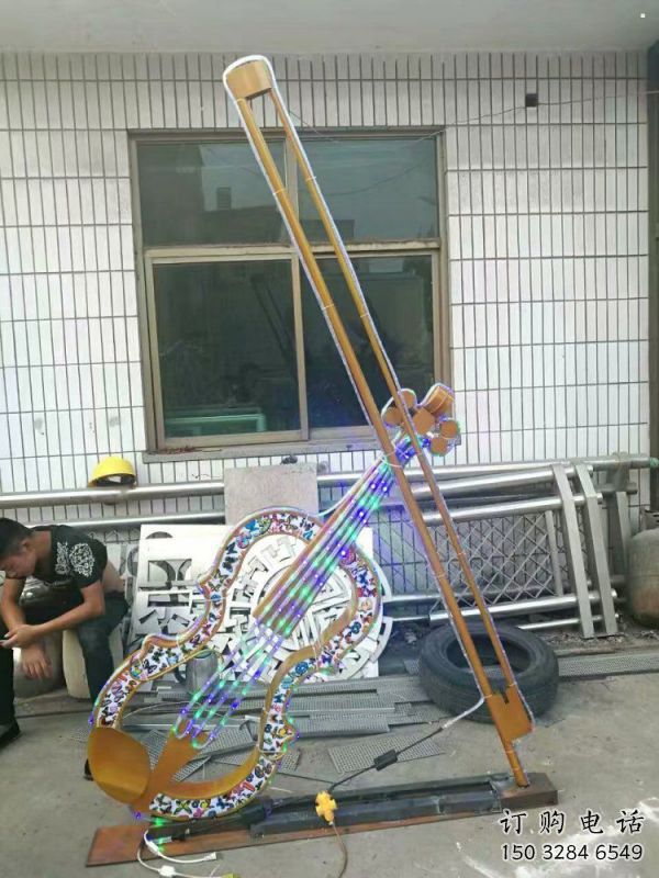 提琴雕塑供应,地标摆件,烤漆提琴雕塑制造 提琴雕塑供应,地标摆件,烤漆提琴雕塑制造