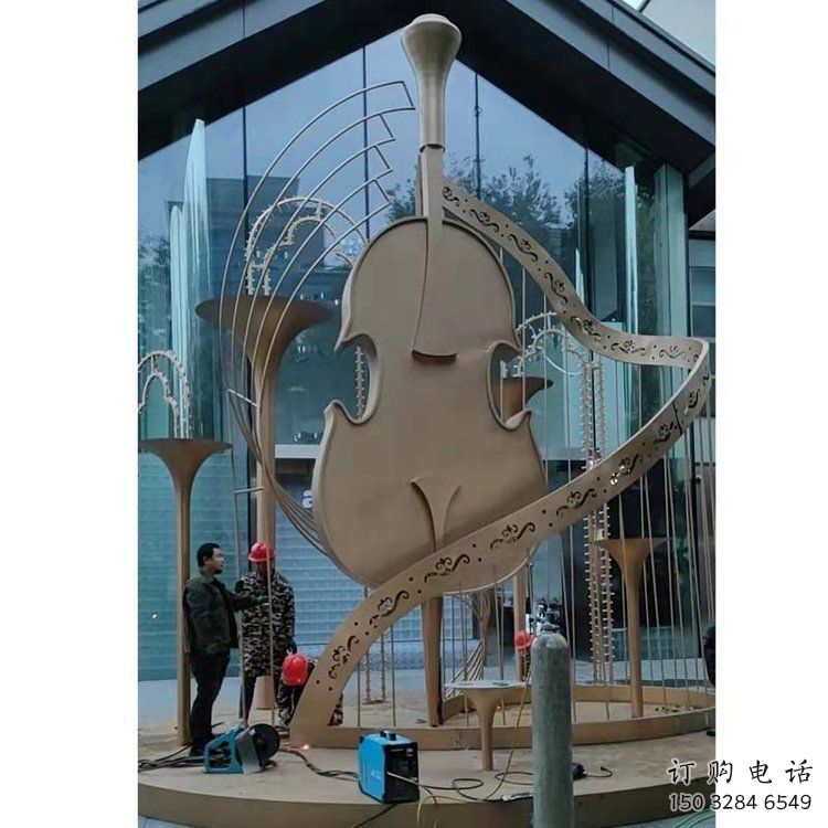 提琴雕塑定制,市标雕塑,不锈钢提琴雕塑 提琴雕塑定制,市标雕塑,不锈钢提琴雕塑