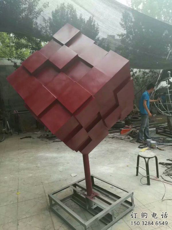 正方体雕塑供需,广场雕塑,不锈钢正方体雕塑选用 正方体雕塑供需,广场雕塑,不锈钢正方体雕塑选用