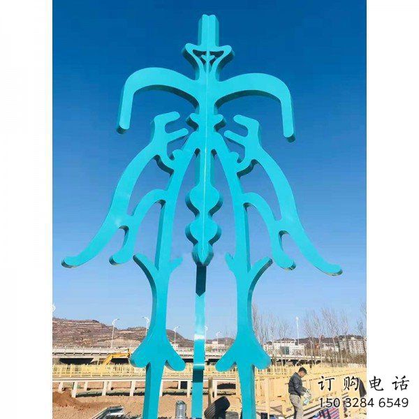街头汉字雕塑 街头汉字雕塑