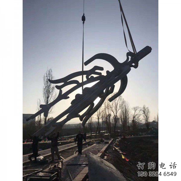 水景汉字雕塑 水景汉字雕塑