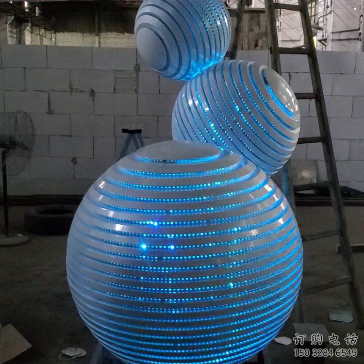 灯光球雕塑点击,多彩艺术,不锈钢灯光球雕塑订做厂家 灯光球雕塑点击,多彩艺术,不锈钢灯光球雕塑订做厂家