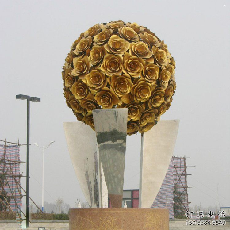 花球雕塑精选,市标雕塑,不锈钢花球雕塑厂家 花球雕塑精选,市标雕塑,不锈钢花球雕塑厂家