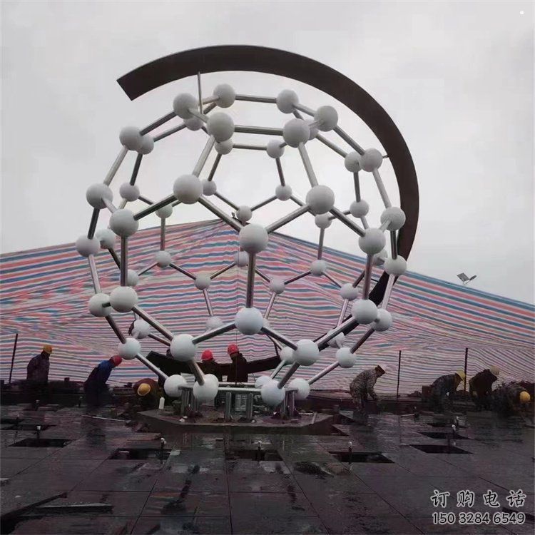 星球雕塑指用，多彩艺术，不锈钢星球雕塑厂家
