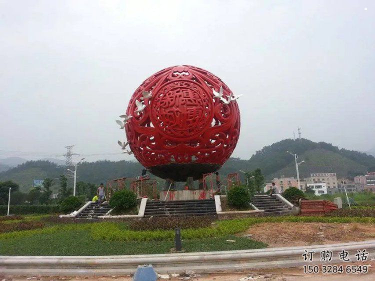圆球雕塑订做,街道标识,烤漆圆球雕塑定做 圆球雕塑订做,街道标识,烤漆圆球雕塑定做