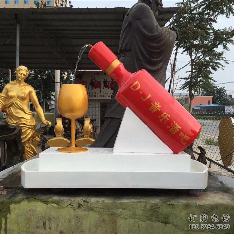 酒瓶雕塑专供,美陈雕塑,景观流水酒瓶雕塑预定 酒瓶雕塑专供,美陈雕塑,景观流水酒瓶雕塑预定
