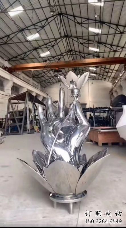 手拈花雕塑制作,户外雕塑,不锈钢手拈花雕塑优选 手拈花雕塑制作,户外雕塑,不锈钢手拈花雕塑优选