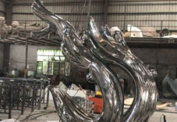 波浪雕塑供给，中式工艺，不锈钢波浪雕塑精品
