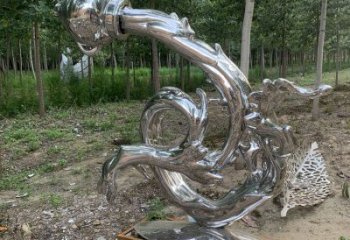 波浪雕塑制造商，钢管组合，不锈钢波浪雕塑优选