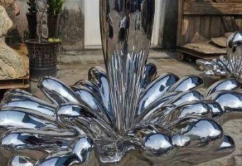 海浪纹雕塑标准，彩钢制作，不锈钢海浪纹雕塑优价