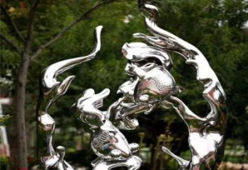 灯光水花雕塑