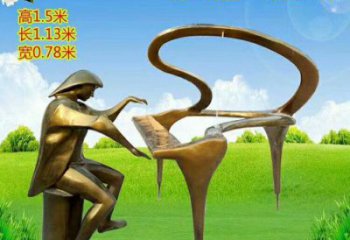 创意钢琴雕塑