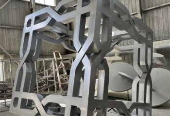立方体雕塑供应，美陈雕塑，镂空立方体雕塑定制厂家