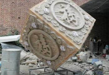 魔方雕塑订做，多彩艺术，户外字体魔方雕塑制造