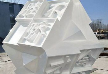 魔方雕塑供应，美陈雕塑，字体魔方雕塑定制厂家