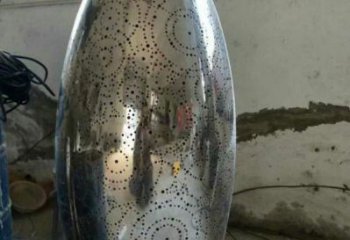 镜面球雕塑承接，钢管组合，镂空不锈钢球雕塑特供