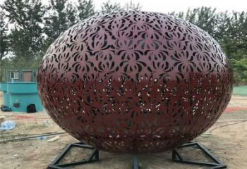 镂空球雕塑标准，透雕系列，烤漆镂空球雕塑精选