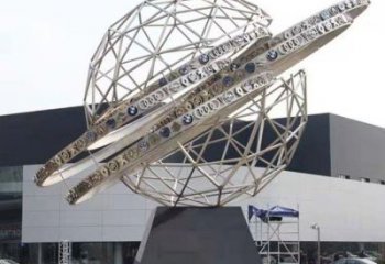 镂空球雕塑精选，美陈雕塑，烤漆镂空球雕塑订做