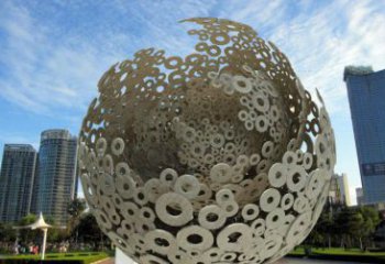 现代球形雕塑承接，欧式风格，镂空球形雕塑精选