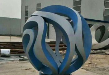 镂空球雕塑供求，露天雕塑，广场异形镂空球雕塑制作