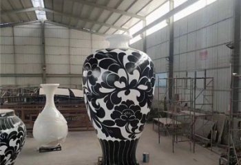 花瓶雕塑提供，美陈雕塑，玻璃钢花瓶雕塑承接