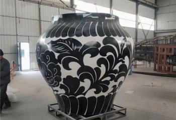花瓶雕塑制造商，城市雕塑，玻璃钢花瓶雕塑观赏型