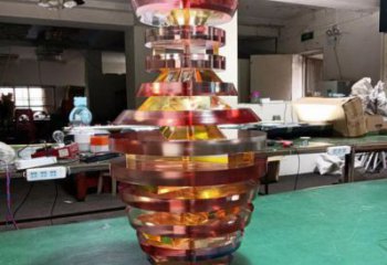 花瓶雕塑供求，白钢构件，异形花瓶雕塑观赏型